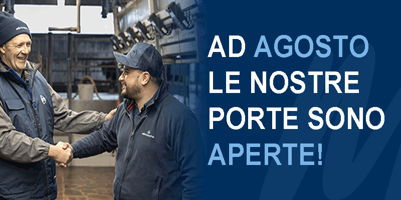 Ad agosto le nostre porte sono aperte!